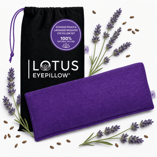 Lavender Flaxseed Eye Pillow: Sleep, Spa & Relaxation Uses - Nolava Designs