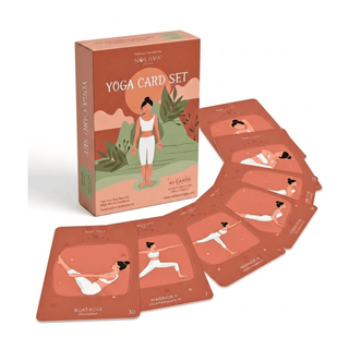 Nolava Designs NOLAVA Yoga Card Set – 40 Pose & Flow Cards for Daily Practice, Mindful Movement & Meditation YOGA & MEDITATION