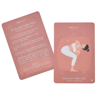 NOLAVA Yoga Card Set – 40 Pose & Flow Cards for Daily Practice, Mindful Movement & Meditation - Nolava Designs