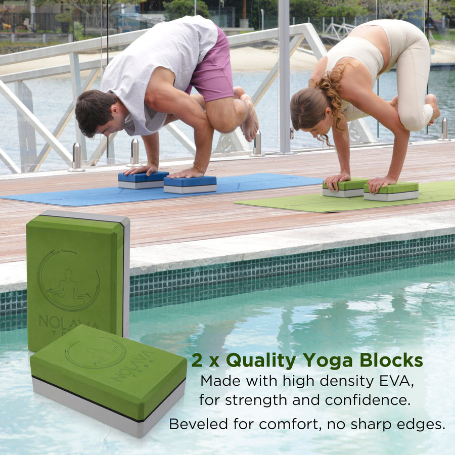 7 Piece Yoga Mat Set | Green