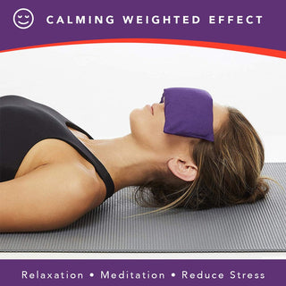 Lavender Weighted Eye Pillow - Organic Cotton Flaxseed & Aromatherapy for Yoga, Meditation & Sleep | NOLAVA - Nolava Designs