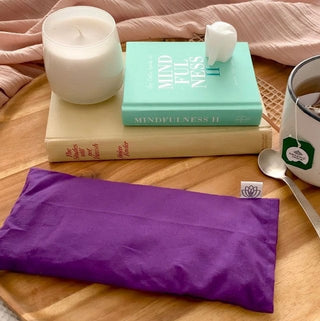 Lavender Weighted Eye Pillow - Organic Cotton Flaxseed & Aromatherapy for Yoga, Meditation & Sleep | NOLAVA - Nolava Designs