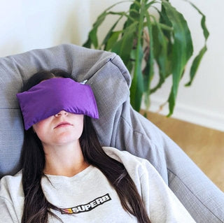 Lavender Weighted Eye Pillow - Organic Cotton Flaxseed & Aromatherapy for Yoga, Meditation & Sleep | NOLAVA - Nolava Designs