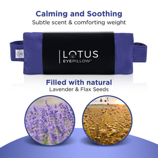 Lotus Eye Pillow With Strap - Nolava Designs