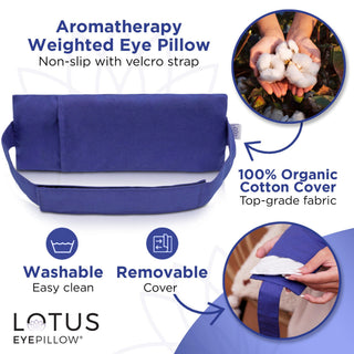 Lotus Eye Pillow With Strap - Nolava Designs
