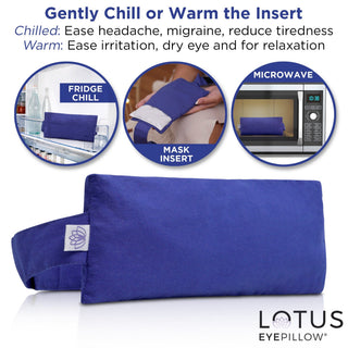 Lotus Eye Pillow With Strap - Nolava Designs