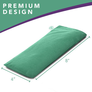 Lotus Lavender Weighted Eye Pillow - Organic Cotton - Calming Green - Nolava Designs