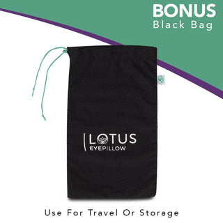 Lotus Lavender Weighted Eye Pillow - Organic Cotton - Calming Green - Nolava Designs