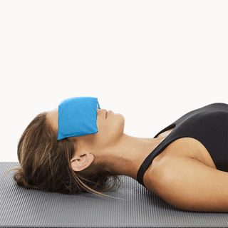 Lotus Lavender Weighted Eye Pillow - Organic Cotton - Cool Blue - Nolava Designs