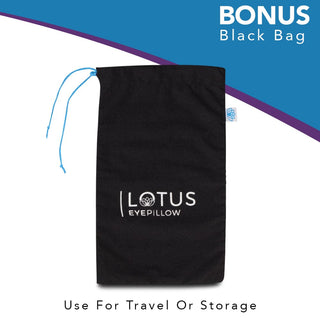 Lotus Lavender Weighted Eye Pillow - Organic Cotton - Cool Blue - Nolava Designs