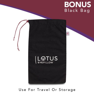 Lotus Weighted Eye Pillow - Organic Cotton - Unscented - Ruby Red - Nolava Designs